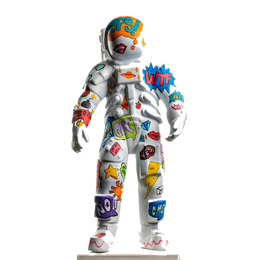 Drag&Drop transparent product image - Design Pop Art Astronot