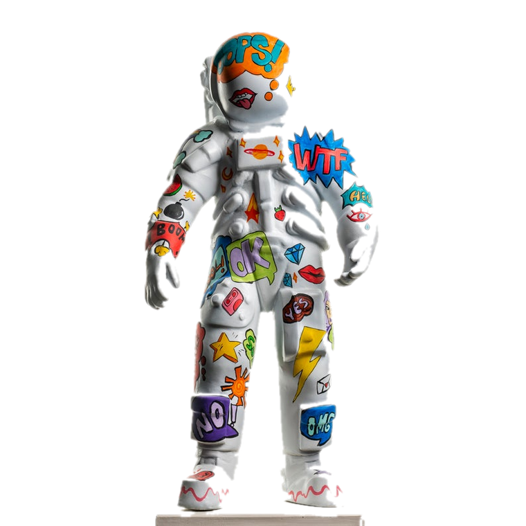 Drag&Drop transparent product image - Design Pop Art Astronot