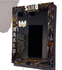 Drag&Drop transparent product image - Design Wall Mirror Basquiat