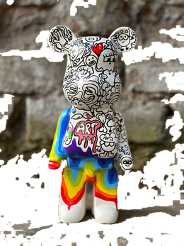 Drag&Drop transparent product image - Desing Rainbow Doodle Bear
