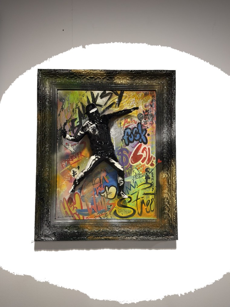 Drag&Drop transparent product image - flower thrower painting