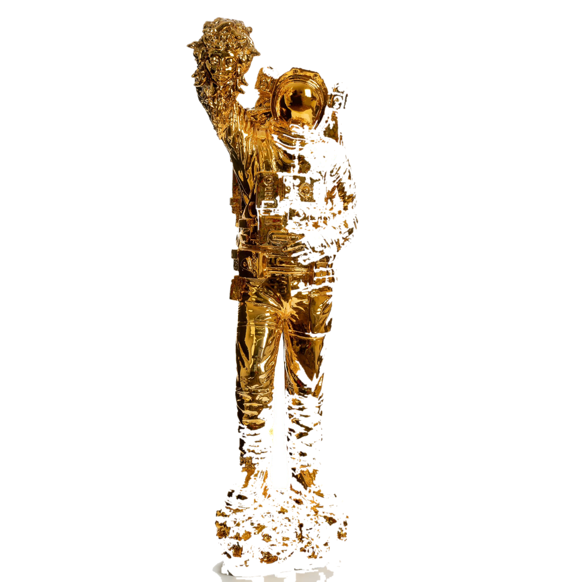 Drag&Drop transparent product image - Gold Medusa Astronot