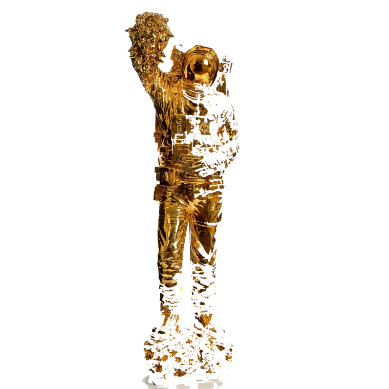 Drag&Drop transparent product image - Gold Medusa Astronot