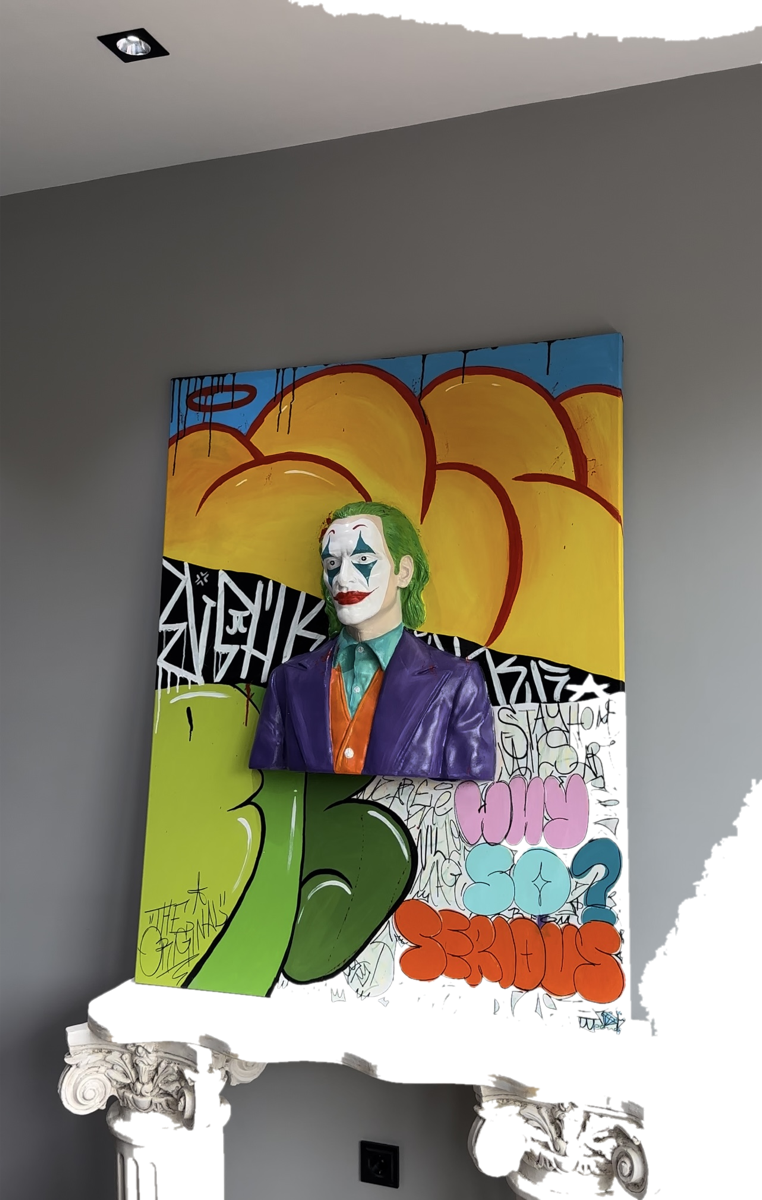 Drag&Drop transparent product image - Joker Pop Art Tablo