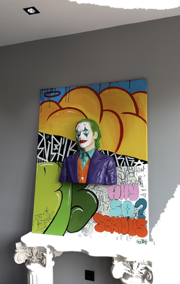 Drag&Drop transparent product image - Joker Pop Art Tablo