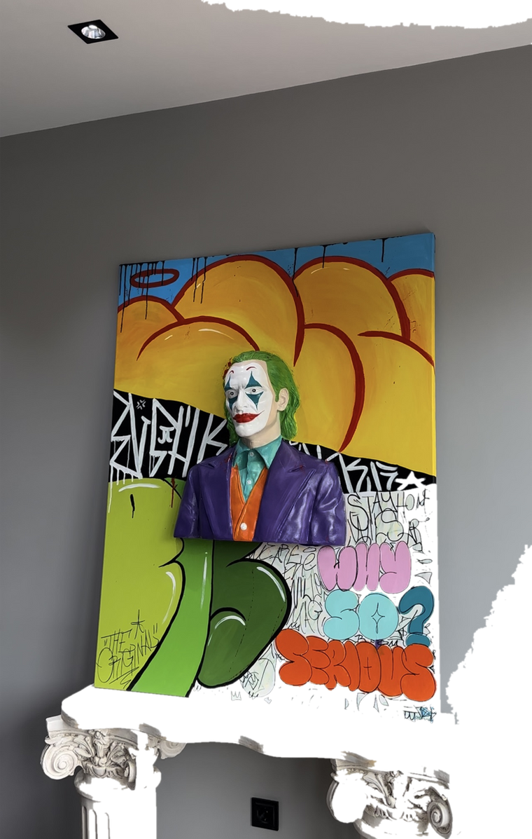 Drag&Drop transparent product image - Joker Pop Art Tablo