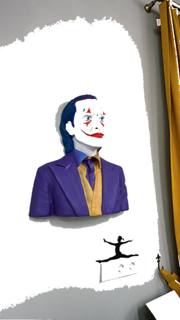 Drag&Drop transparent product image - Joker Wall Sculpture