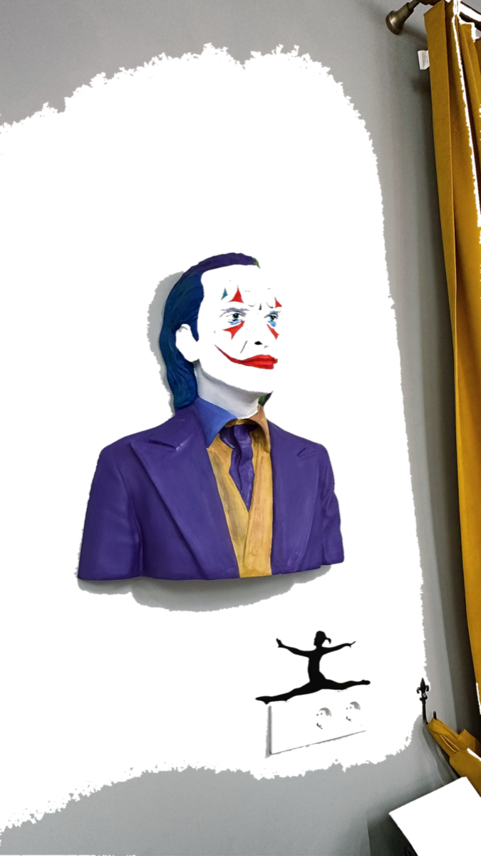 Drag&Drop transparent product image - Joker Wall Sculpture