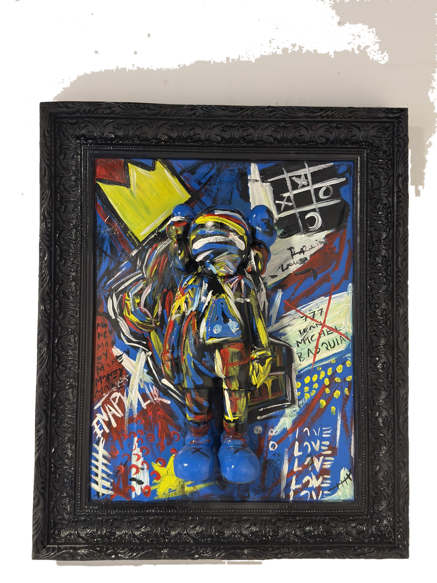 Drag&Drop transparent product image - Kaws Basquiat Painting