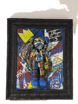 Drag&Drop transparent product image - Kaws Basquiat Painting