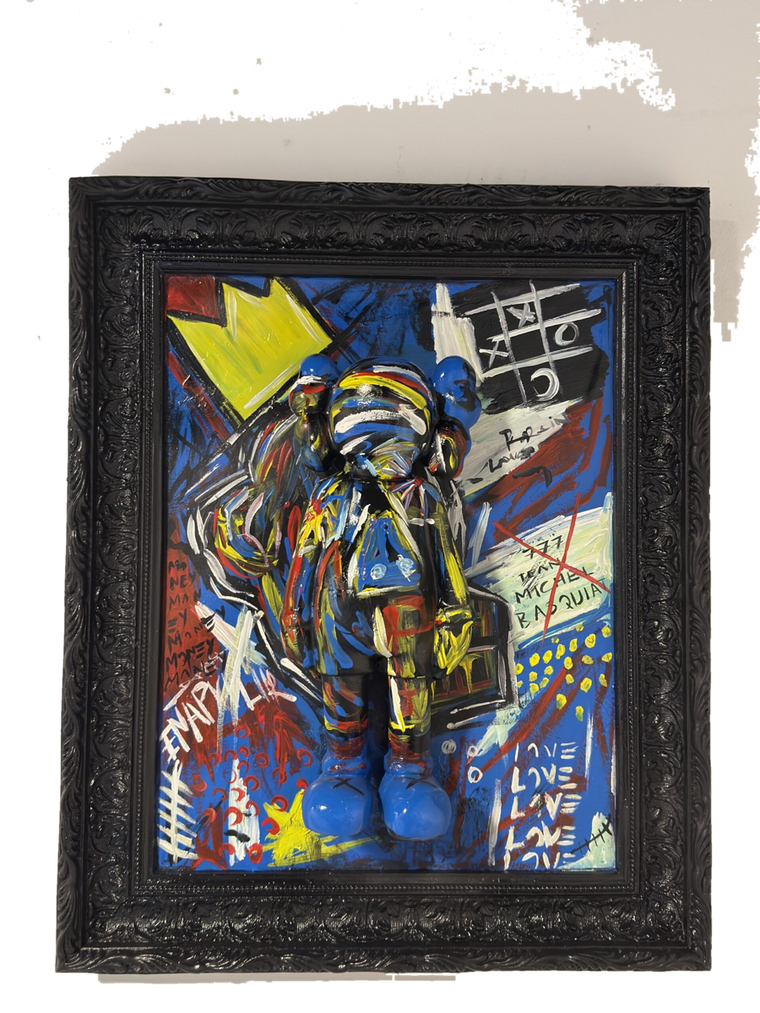 Drag&Drop transparent product image - Kaws Basquiat Painting