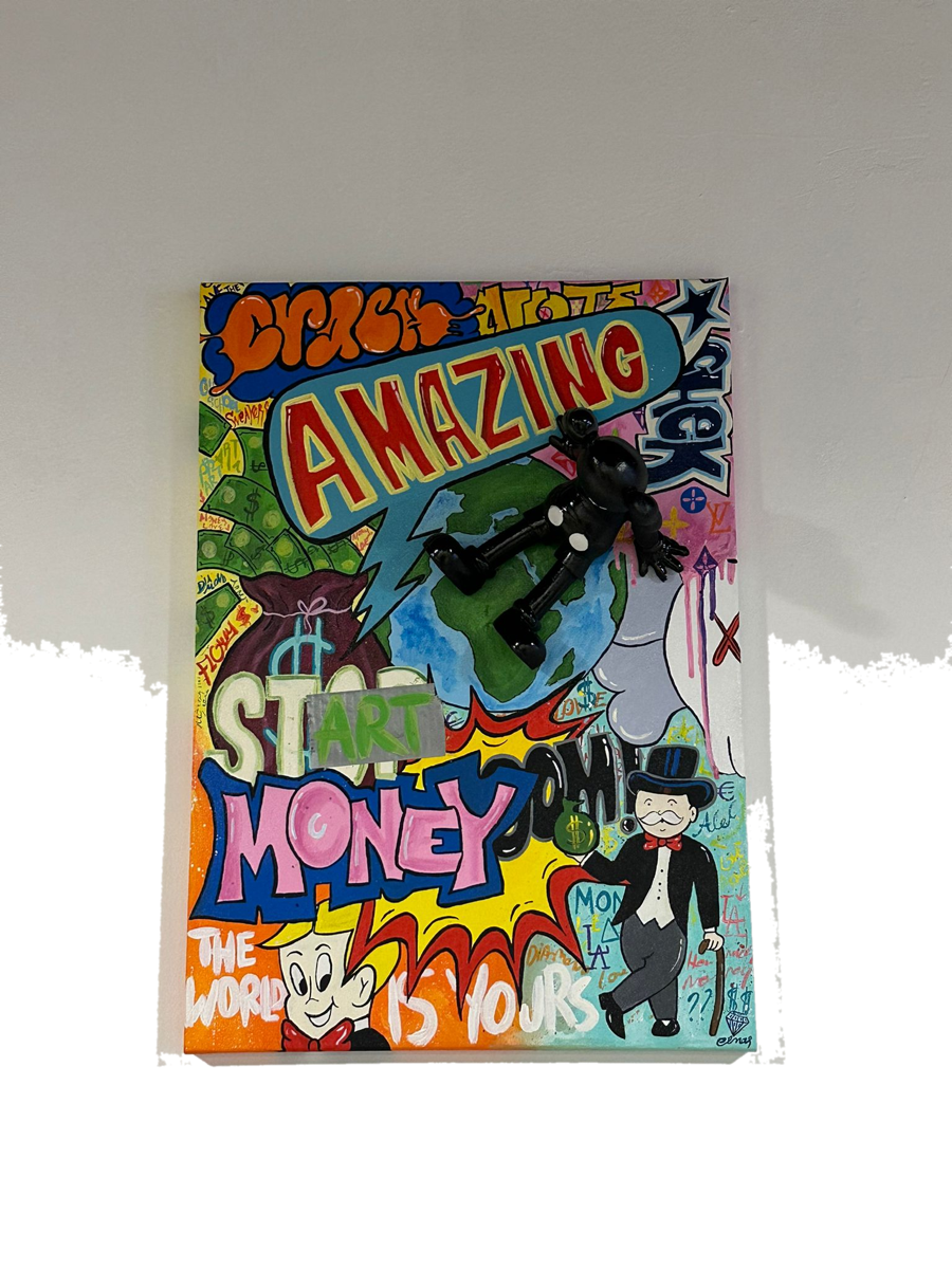 Drag&Drop transparent product image - Kaws Pop Art World Tablo