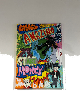 Drag&Drop transparent product image - Kaws Pop Art World Tablo