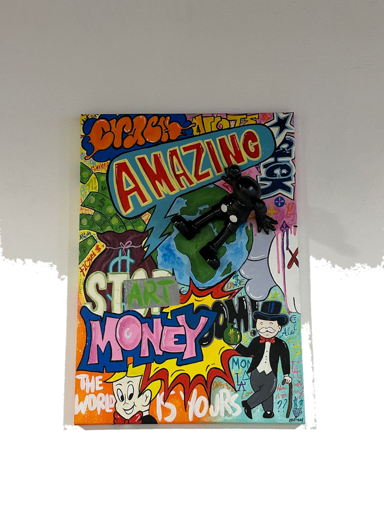 Drag&Drop transparent product image - Kaws Pop Art World Tablo