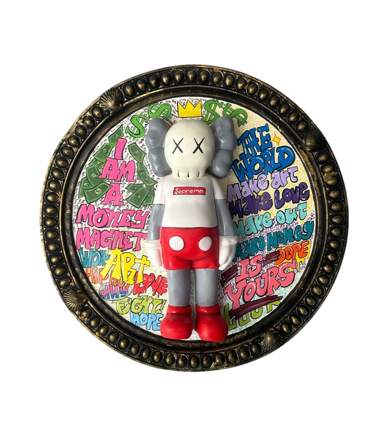Drag&Drop transparent product image - Kaws Rölyef Tablo