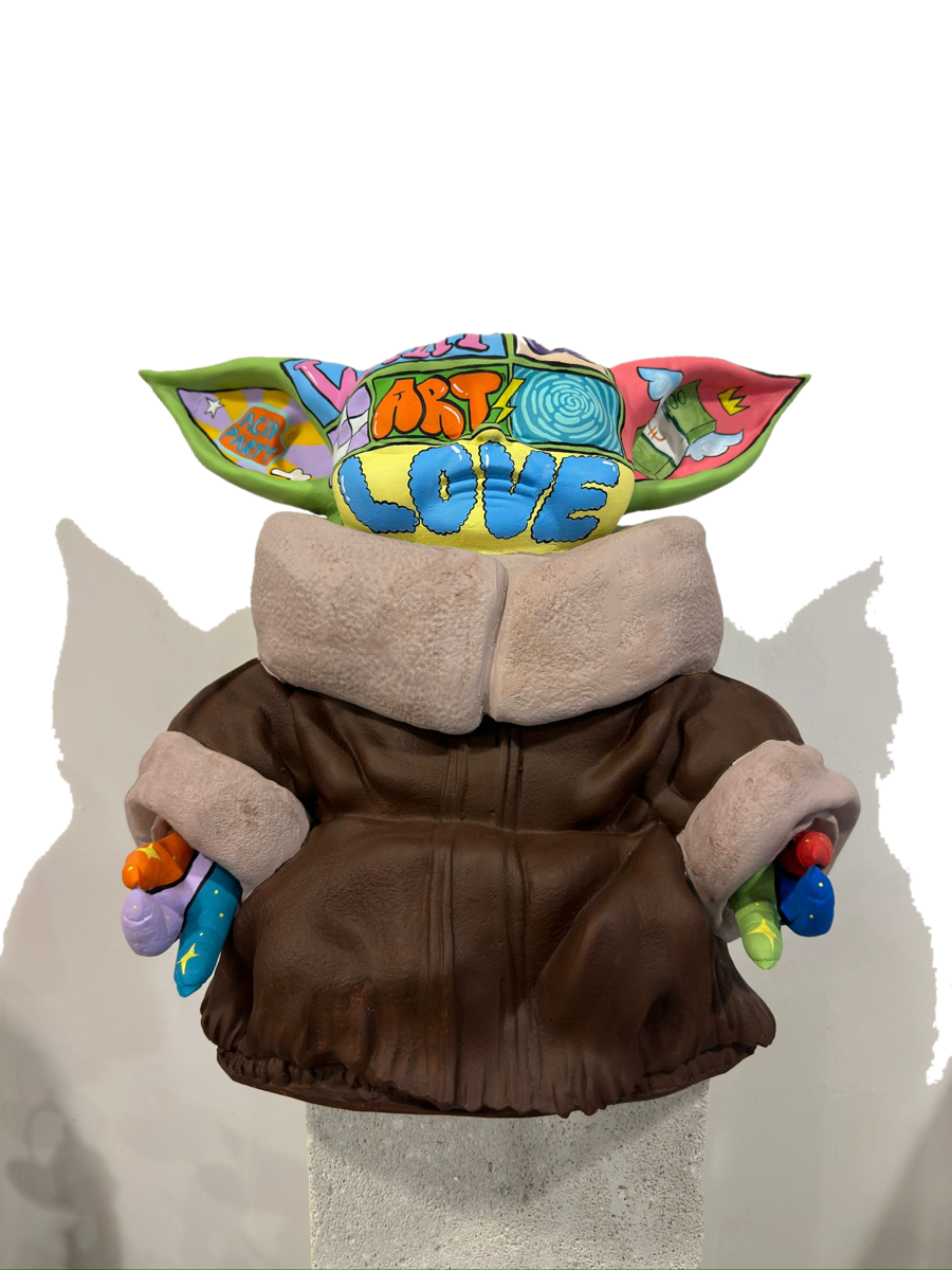 Drag&Drop transparent product image - Meditation Yoda Pop Art