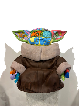 Drag&Drop transparent product image - Meditation Yoda Pop Art