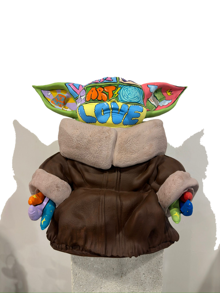Drag&Drop transparent product image - Meditation Yoda Pop Art