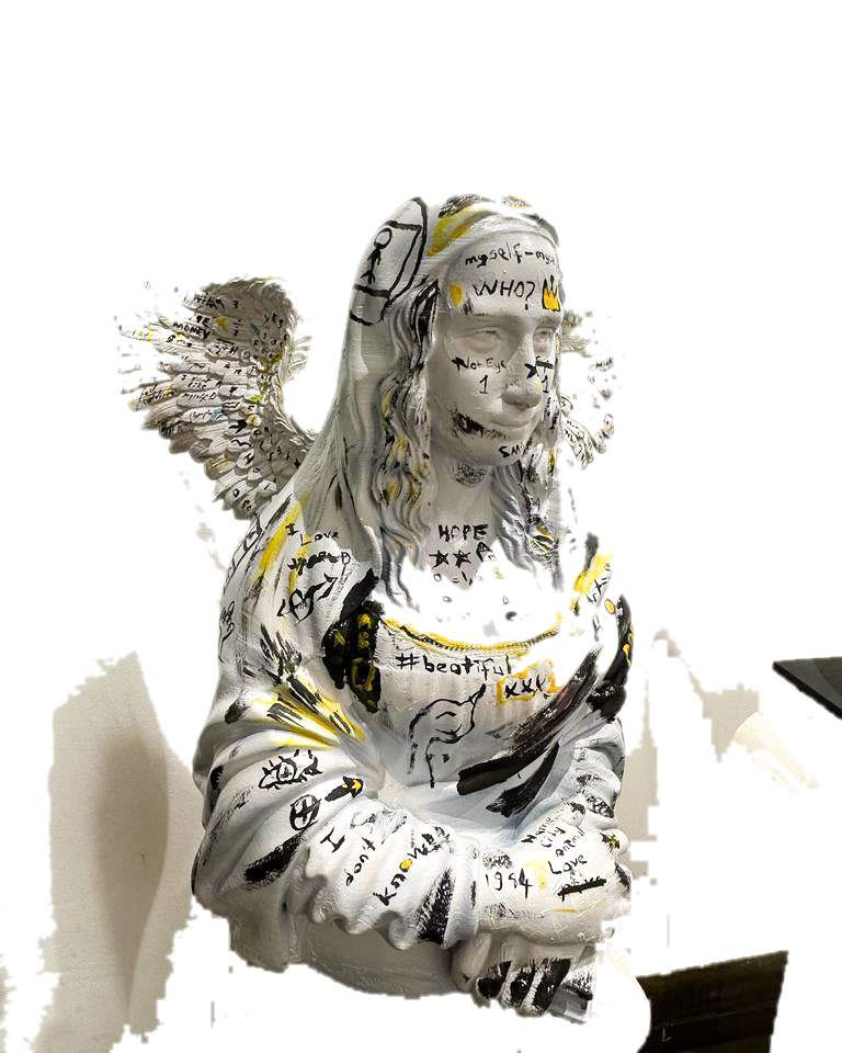 Drag&Drop transparent product image - Mona Lisa - Angel Basquiat