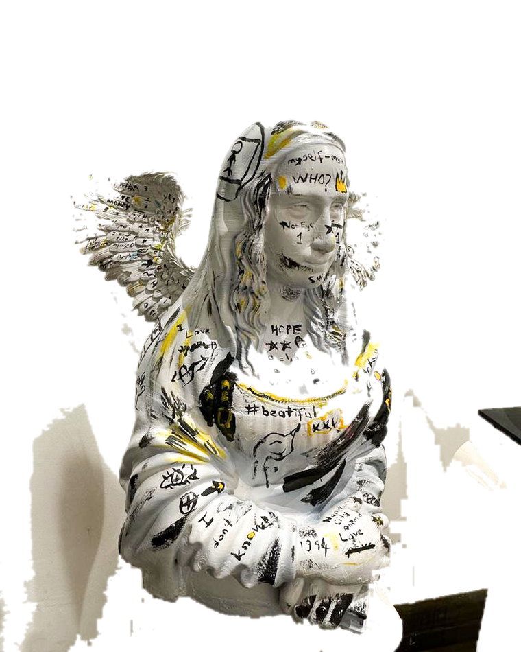 Drag&Drop transparent product image - Mona Lisa - Angel Basquiat