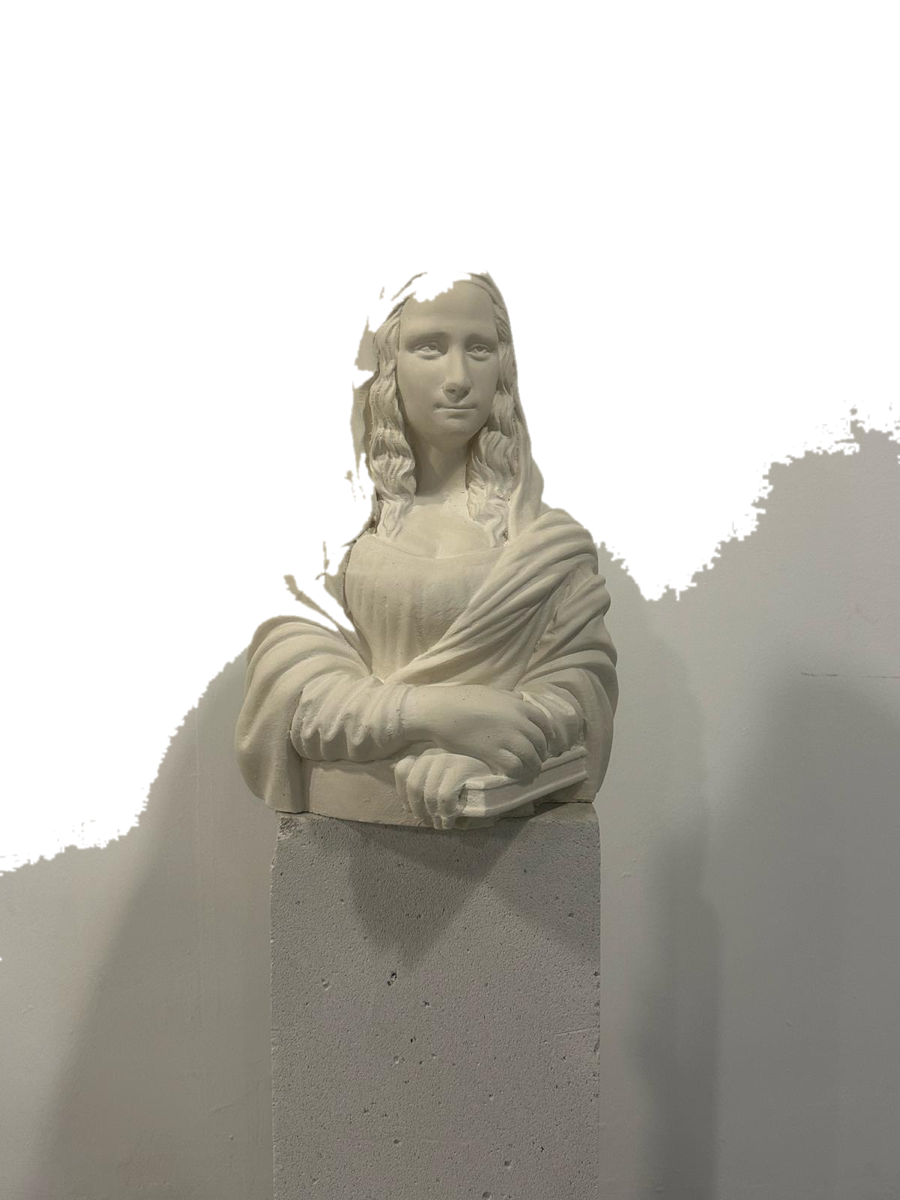 Drag&Drop transparent product image - Mona Lisa Büst
