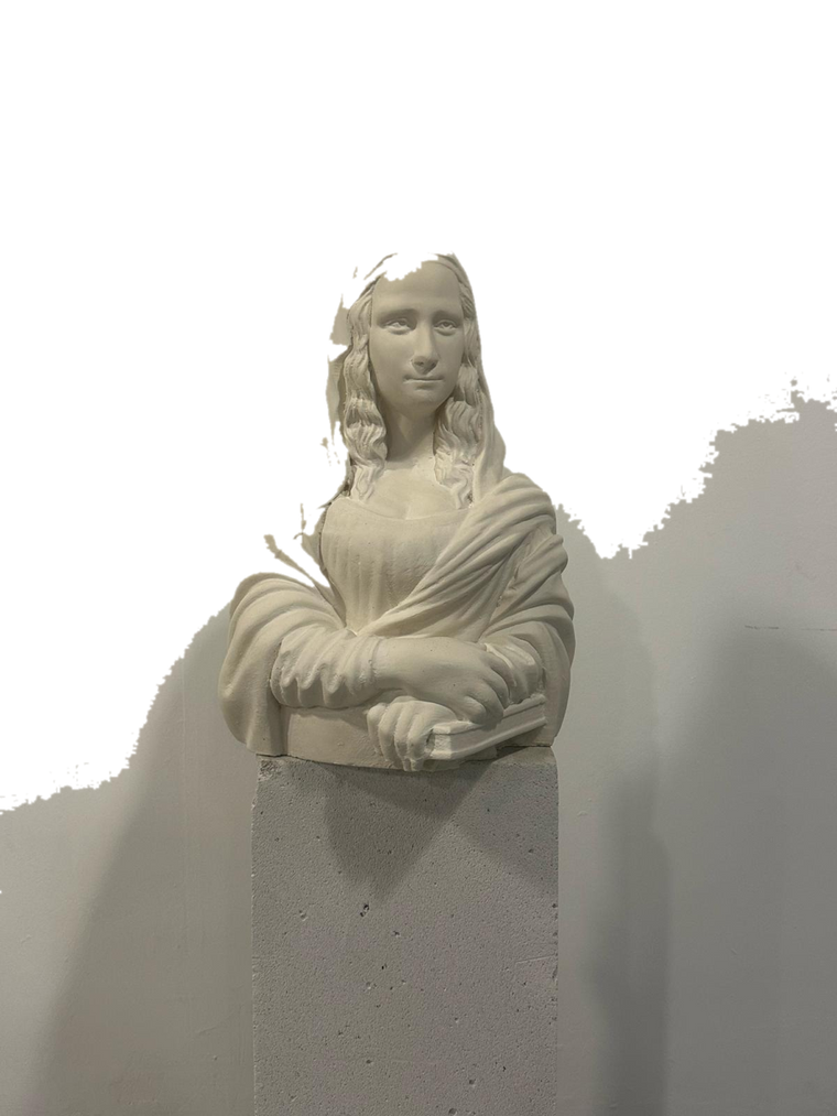 Drag&Drop transparent product image - Mona Lisa Büst