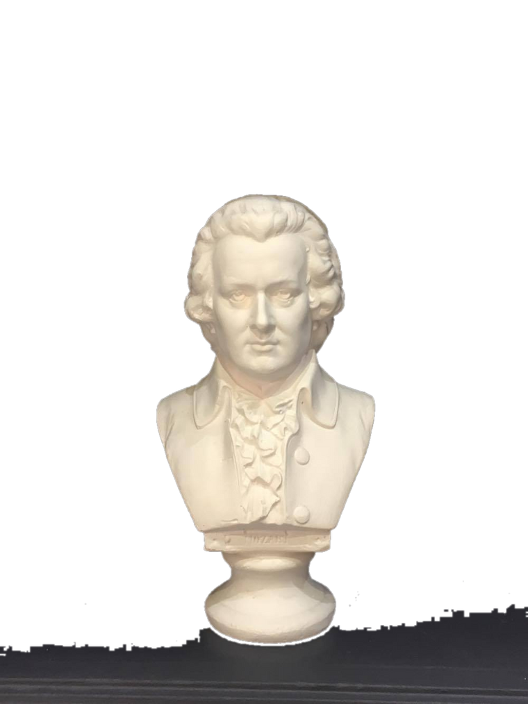 Drag&Drop transparent product image - Mozart Büst