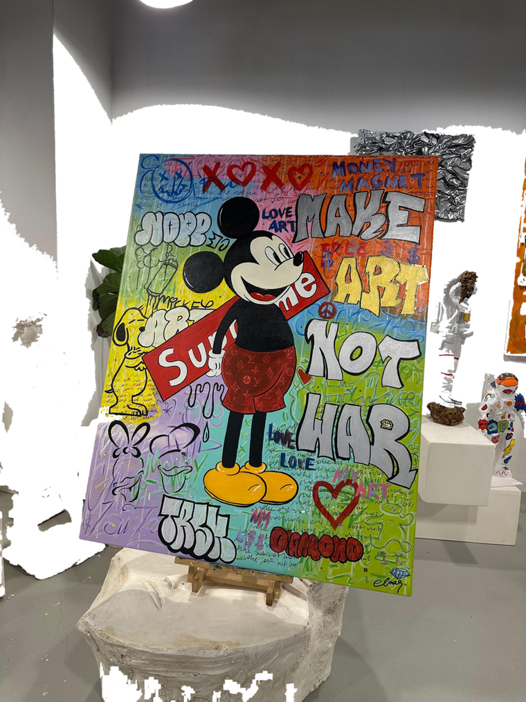 Drag&Drop transparent product image - Pop Art Mickey Tablo