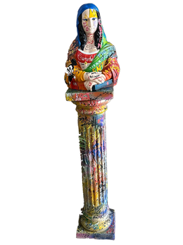 Drag&Drop transparent product image - Pop Art Mona Lisa x Street Art Column