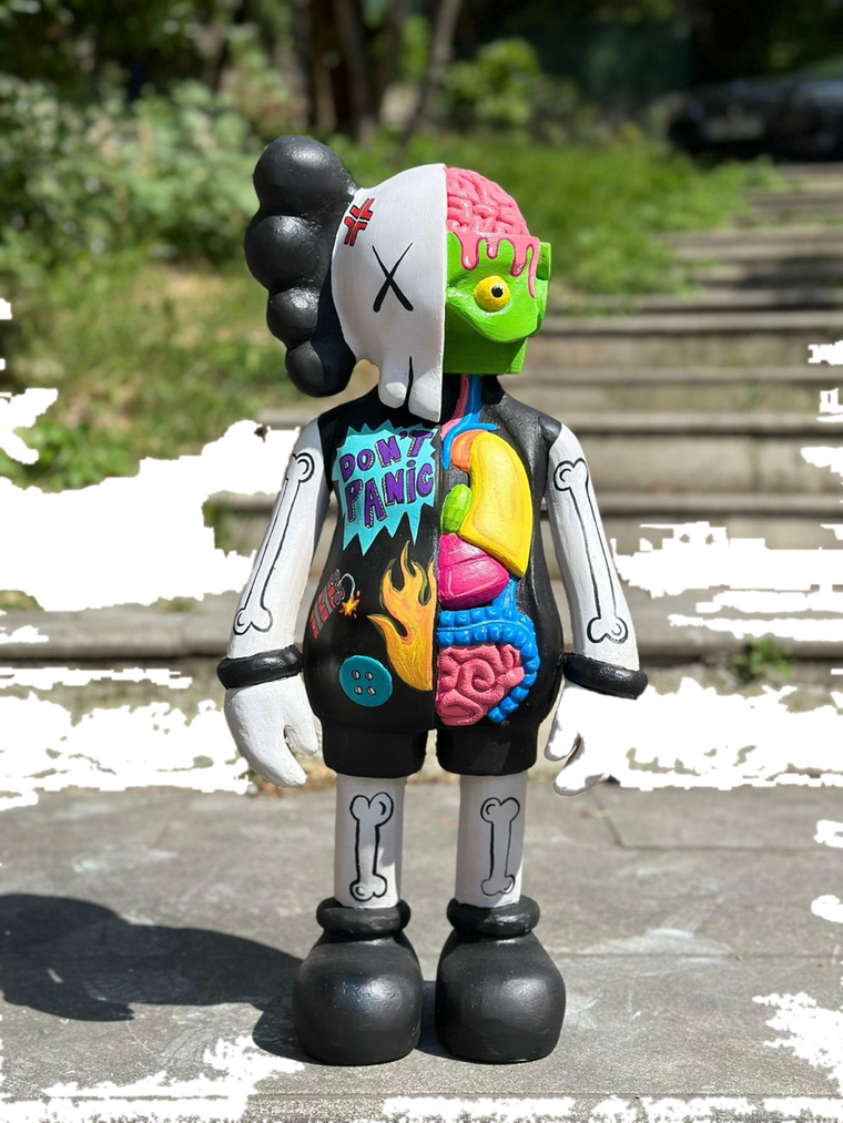 Drag&Drop transparent product image - Pop Art Organ Kaws