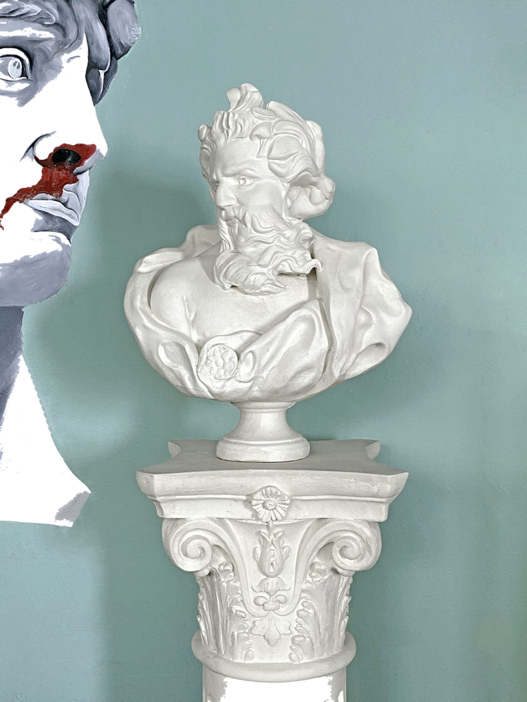Drag&Drop transparent product image - Poseidon Büst
