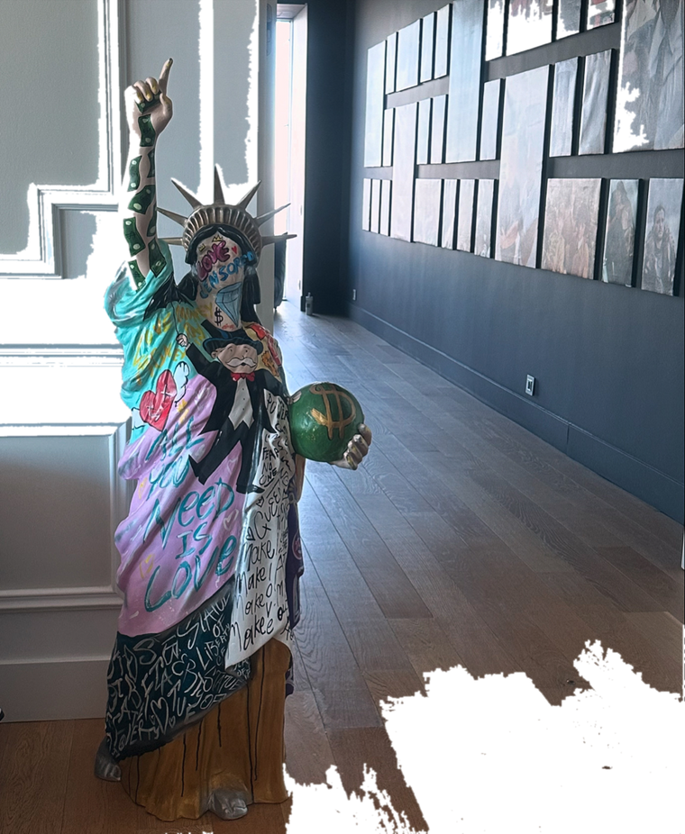 Drag&Drop transparent product image - Statue of Liberty – Pop Art