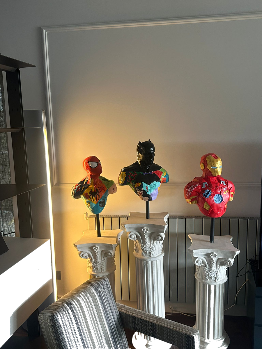 Drag&Drop transparent product image - Super Hero Pop Art Sütun Set