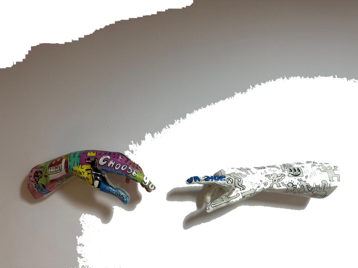 Drag&Drop transparent product image - The Creation of Adam Pop Art