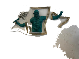 Drag&Drop transparent product image - Three Piece Wall Banksy