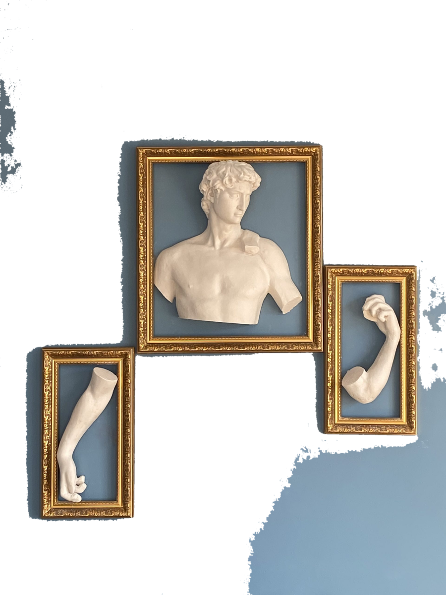 Drag&Drop transparent product image - Three Piece Wall David