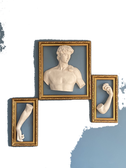 Drag&Drop transparent product image - Three Piece Wall David