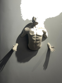 Drag&Drop transparent product image - Wall Sculpture Man