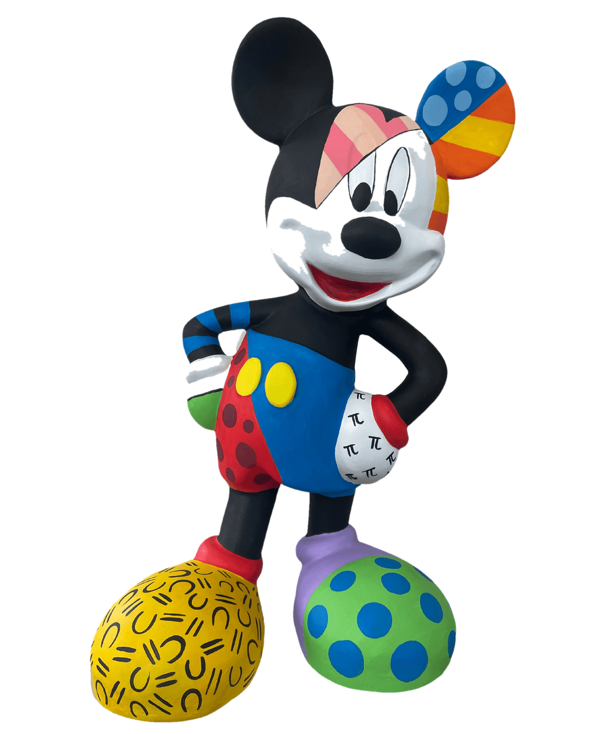 Pop Art Mickey Heykel – tasarım heykel şeffaf ana ürün görseli | Drag&Drop