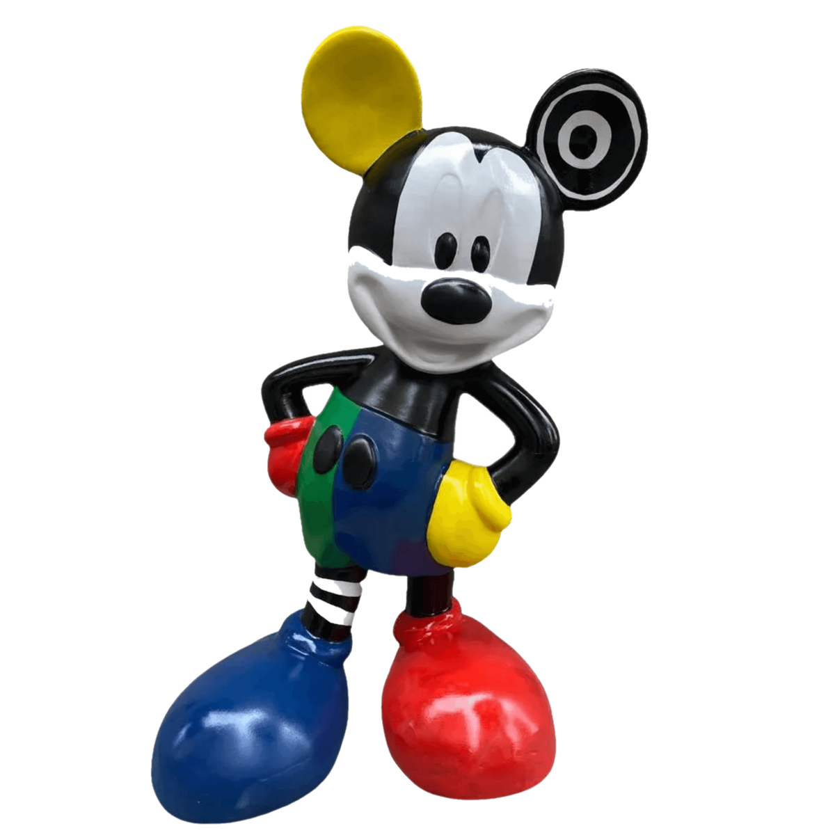 Pop Art Mickey 2 Heykel – tasarım heykel şeffaf ana ürün görseli | Drag&Drop