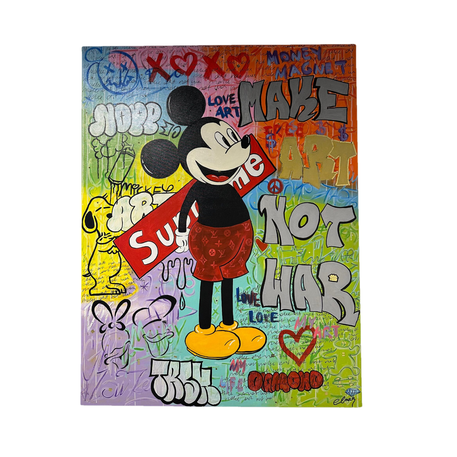 Drag&Drop transparent product image - Pop Art Mickey Tablo