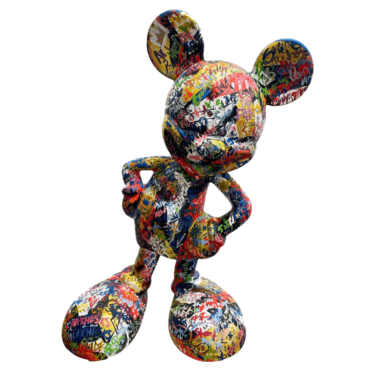 Design Mickey Basquiat Sculpture – tasarım heykel şeffaf ana ürün görseli | Drag&Drop