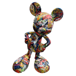 Drag&Drop transparent product image - Design Mickey Basquiat Sculpture
