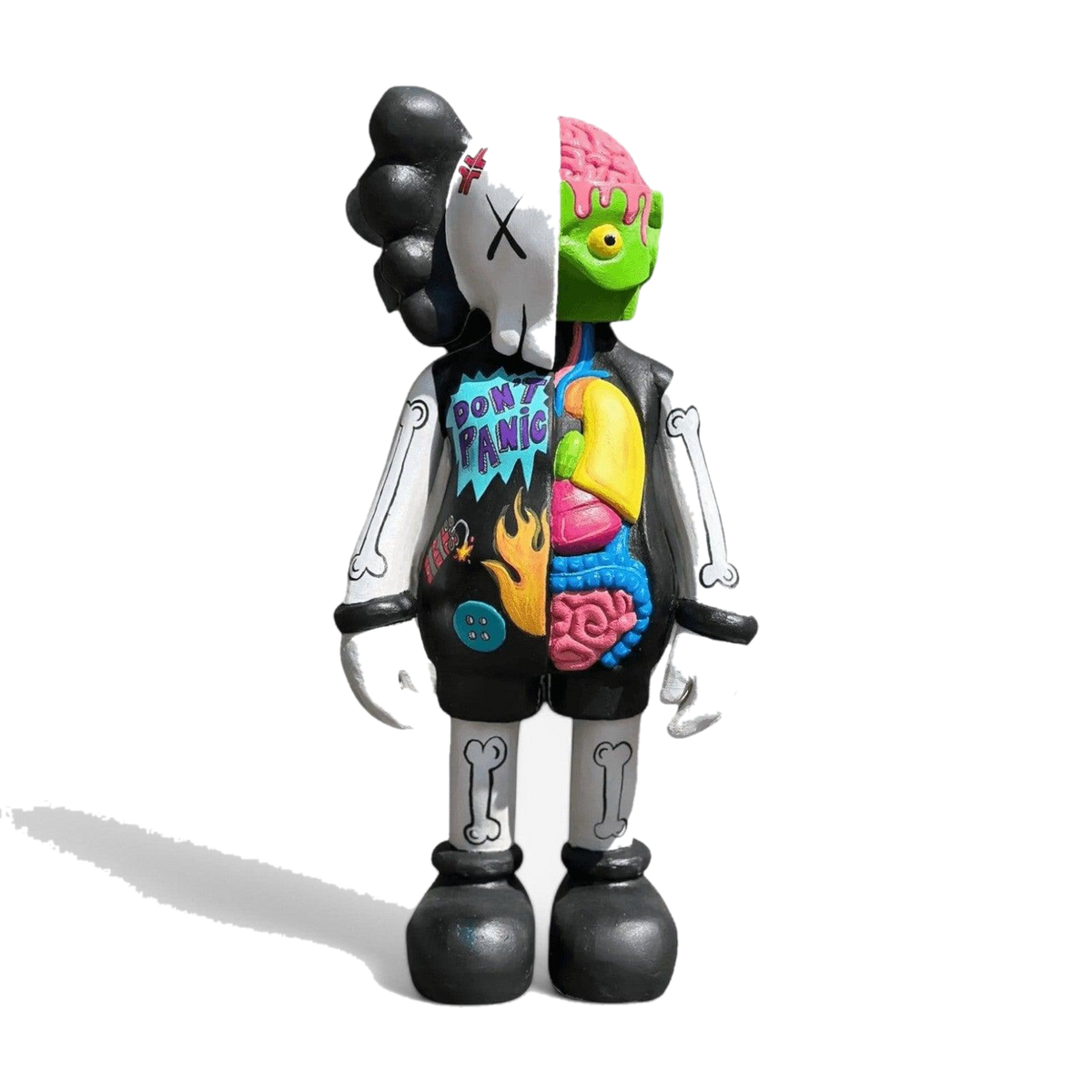 Pop Art Organ Kaws – tasarım heykel şeffaf ana ürün görseli | Drag&Drop