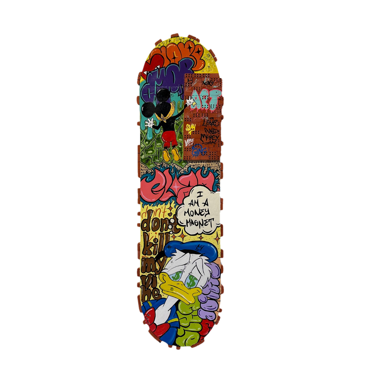 Pop Art Skateboard Tablo – tablo şeffaf ana ürün görseli | Drag&Drop