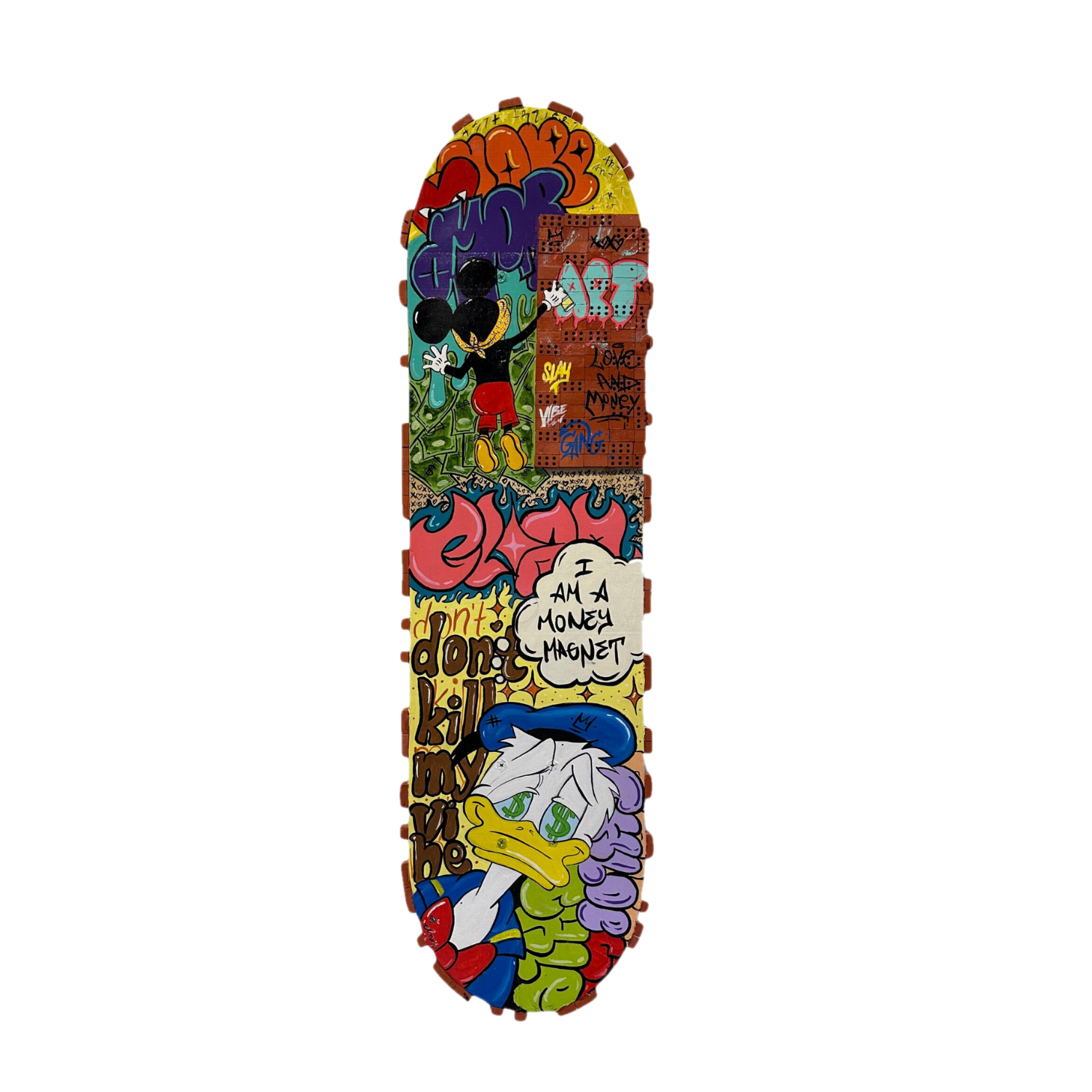 Drag&Drop transparent product image - Pop Art Skateboard Tablo