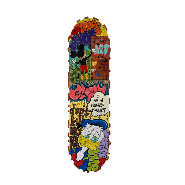 Pop Art Skateboard Tablo