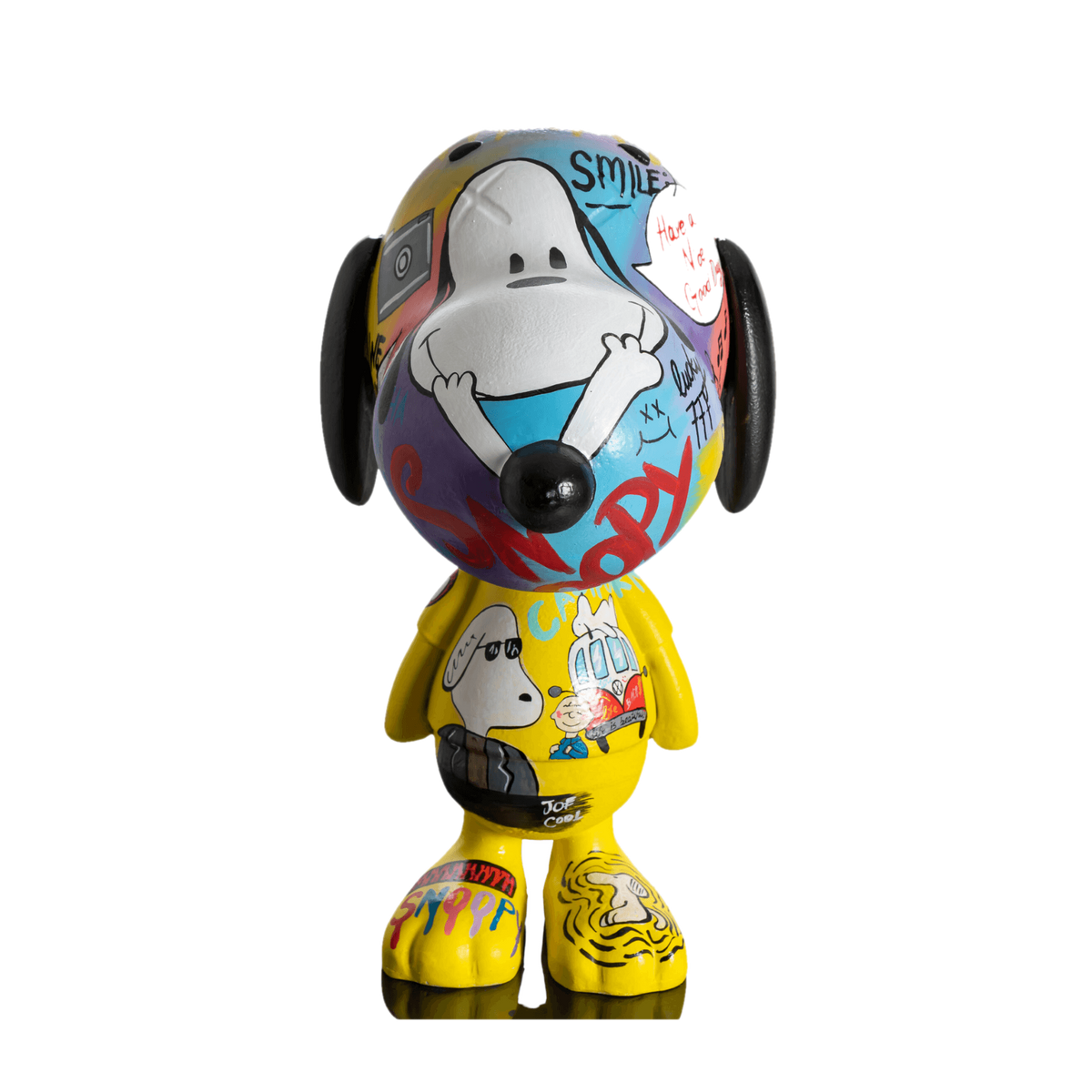 Design Kaws Snoopy Astronaut – tasarım heykel şeffaf ana ürün görseli | Drag&Drop