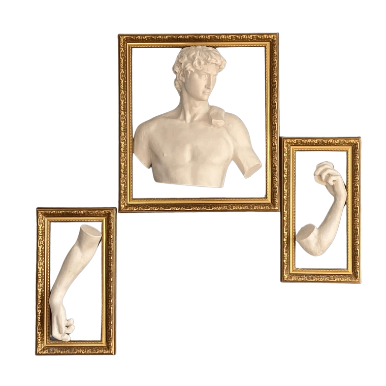 Drag&Drop transparent product image - Three Piece Wall David Heykel