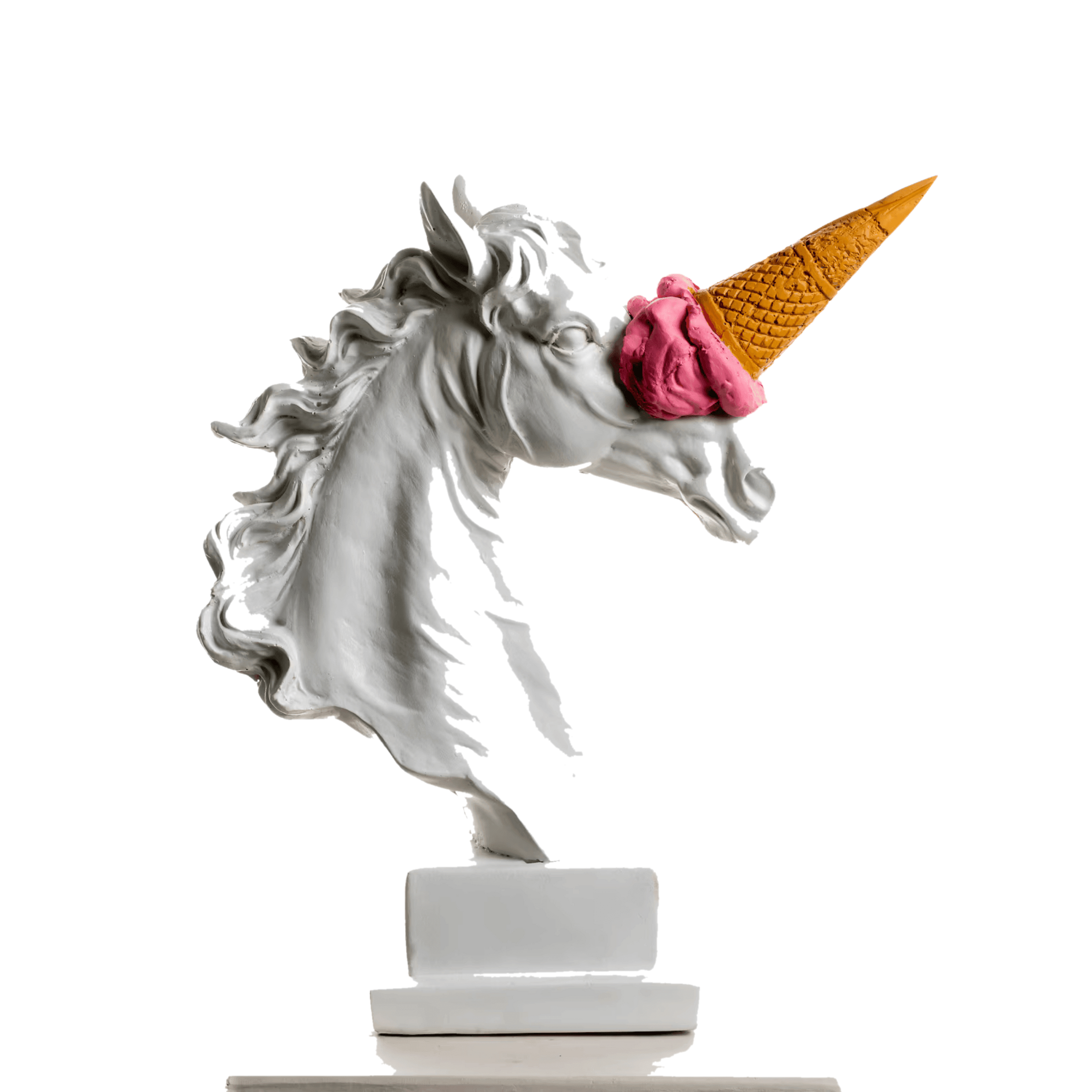 Drag&Drop transparent product image - Unicorn Horse Ice Cream Pink